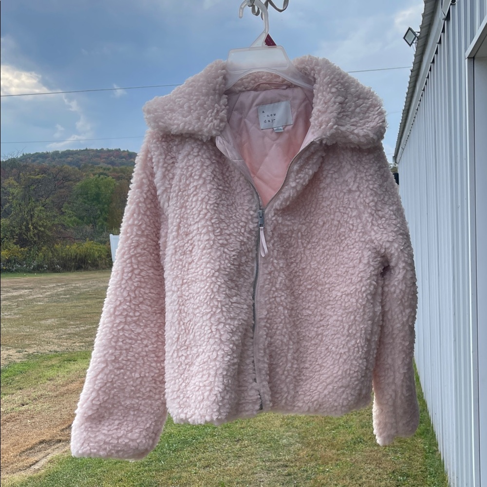a new day Pink Teddy Jacket